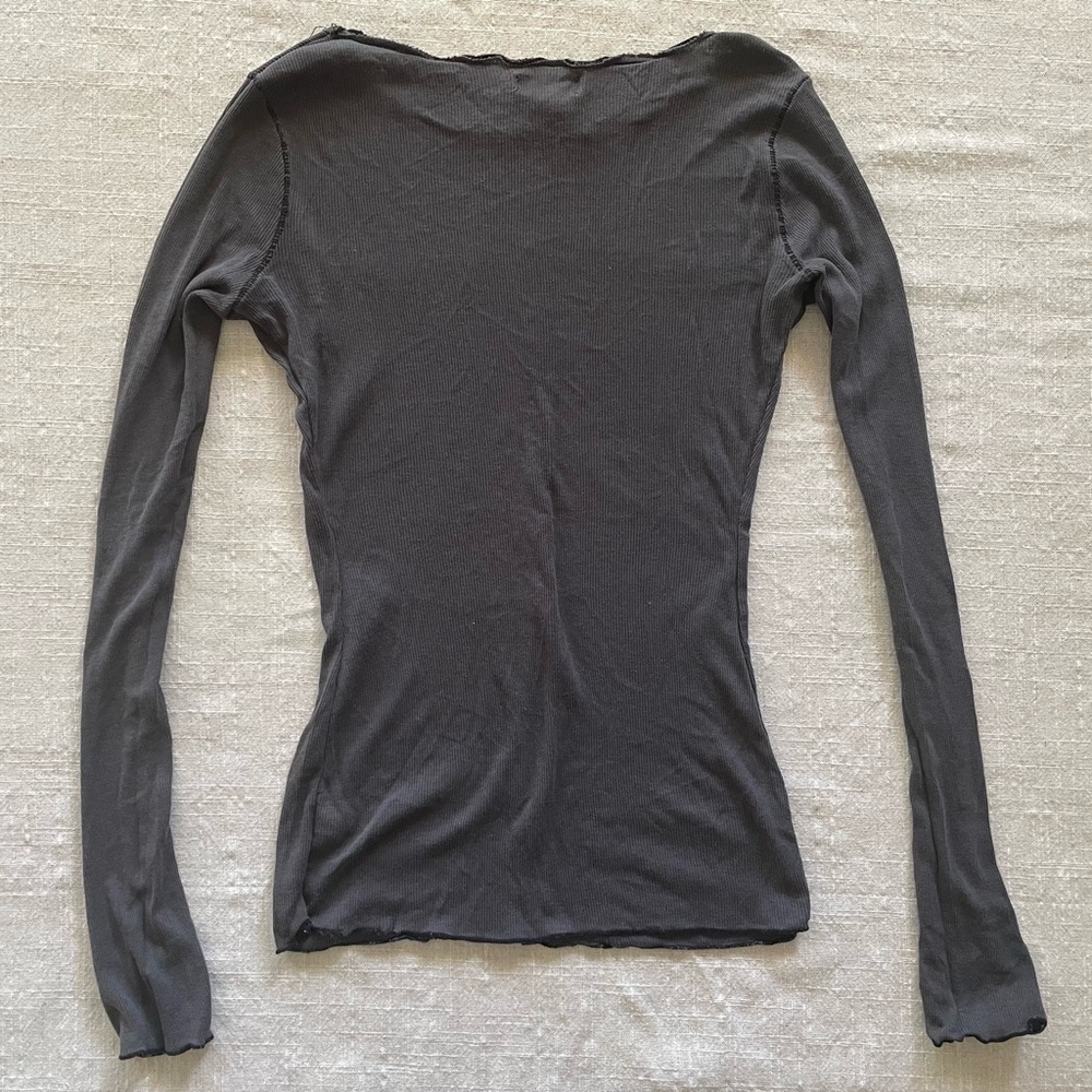 Free People Cotton/Modal Ribbed Tee - Picture 3 of 7